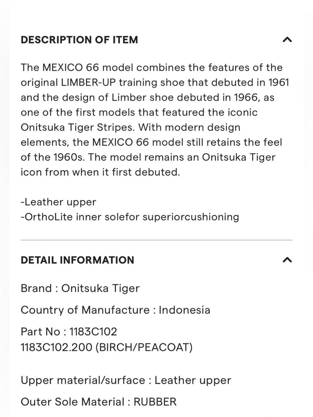 Onitsuka Tiger Mexico 66 Birch/Peacoat Sneakers - Picture 2 of 9